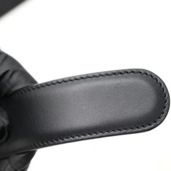 Gucci Selleria G-Buckle Women's Leather Belt Size 100/40 655566 - Black/Gold - Picture 12 of 13